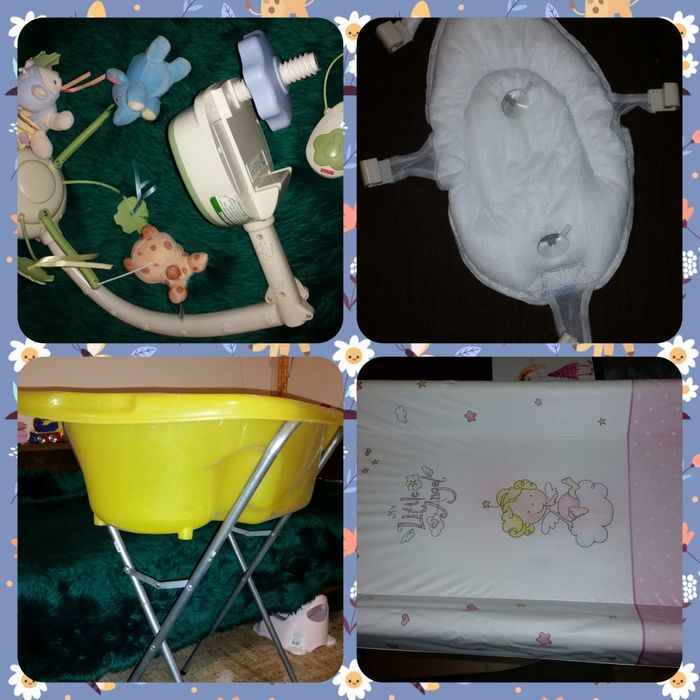 Вана с стойка, въртелешка и мрежа за вана