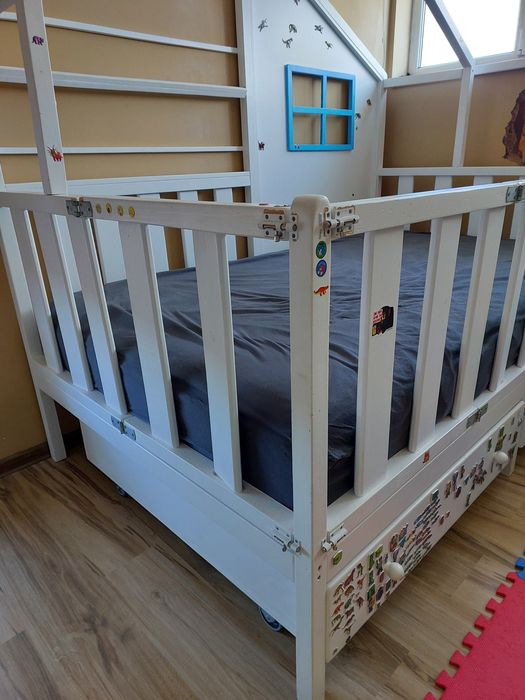 Pat copii + saltea 120x200cm