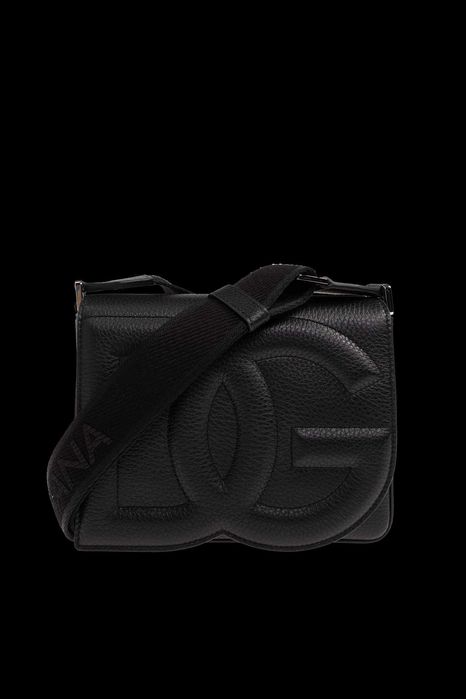Мъжка кожена чанта Dolce & Gabbana Medium DG Logo