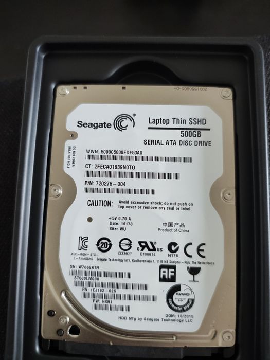 SSHD Seagate laptop