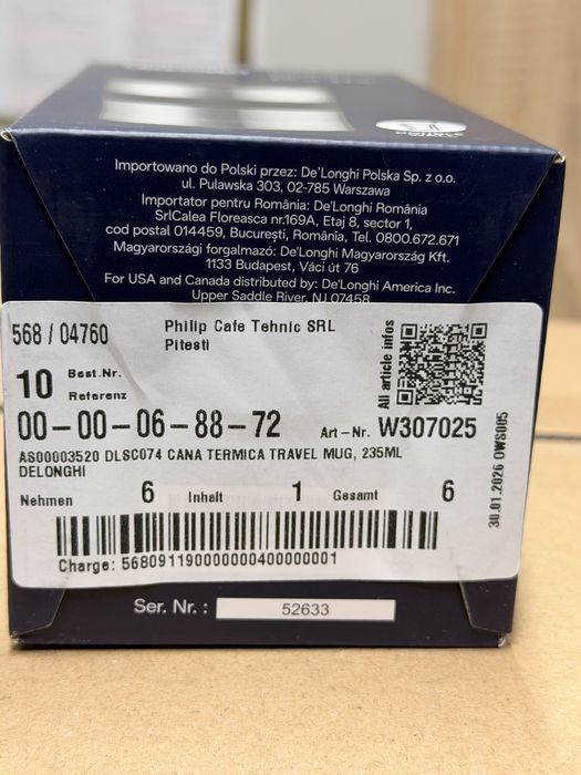 Termos cafea delonghi