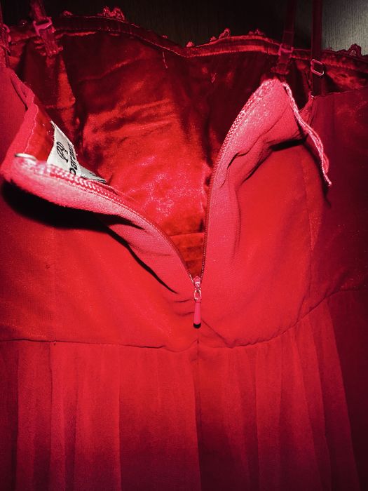 Rochie roz scurta cu trana