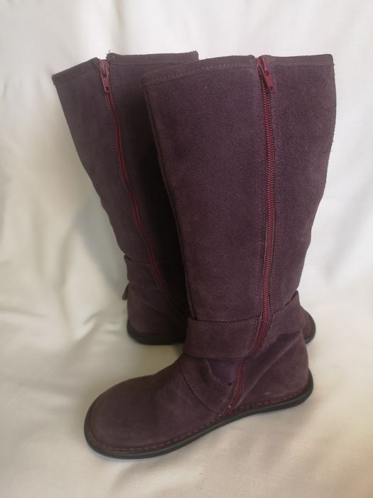 Kickers, ботуши естествен велур, номер 36