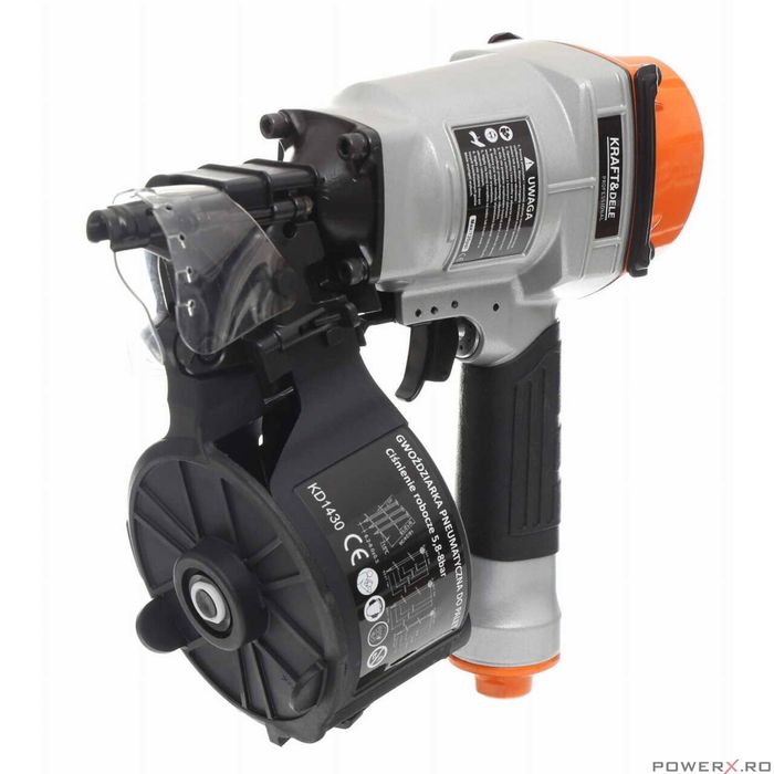 Capsator pneumatic pentru cuie, dimensiuni 25-57 mm, Kraft