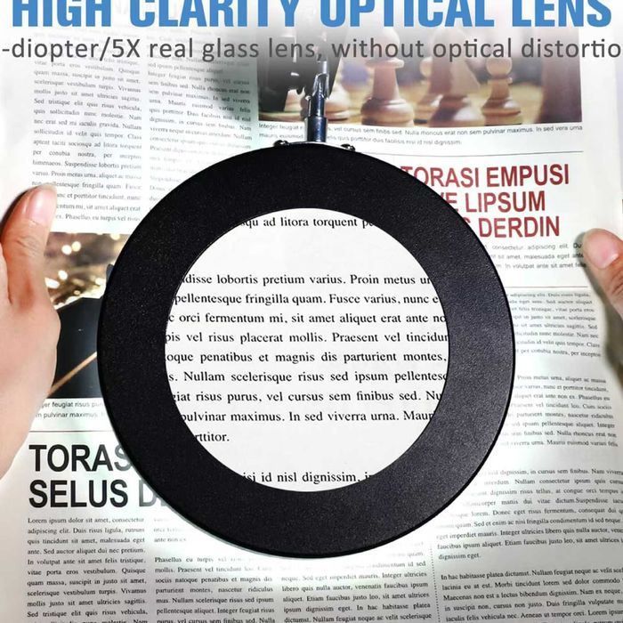 Lampa cu Lupa si Leduri 5V Lampa Led si Lupa 5 Dioptrii Lampa Led Lupa