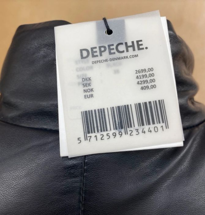 Geaca piele naturala Depeche, noua cu eticheta