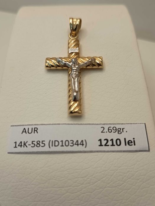 Pandantiv Crucifix aur 14 Karate (2.69 grame) ID10344
