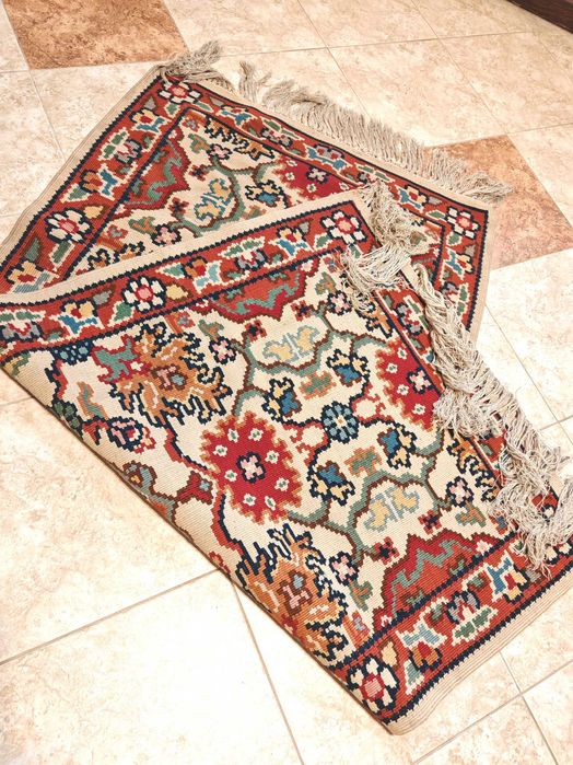 Прекрасен Старинен Оригинален Чипровски Котленски Килим Пътека