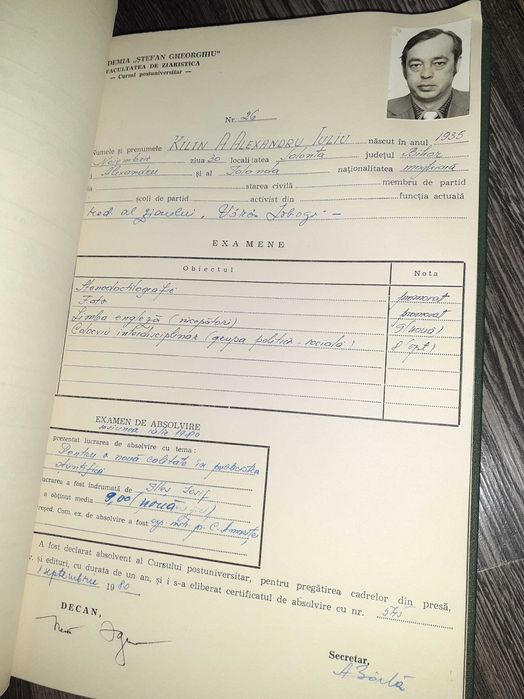 Academia Stefan Gheorghiu cataloage "Ziaristica" 1979/80 și 1981/82