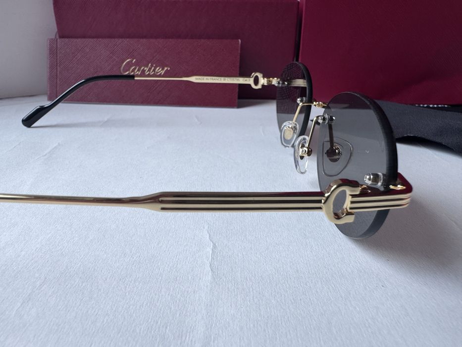 Ochelari de soare Cartier Oval-Rimless CT0579S 145, Noi