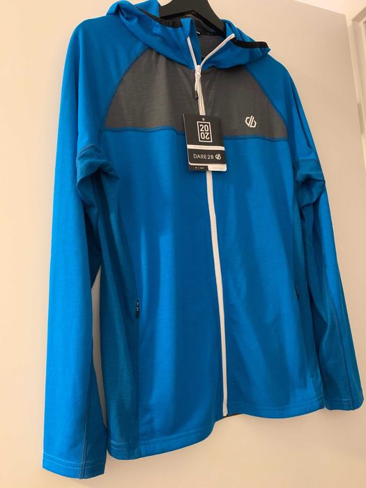 Hanorac Dare 2 B  albastru cu gluga mărimea 48 ideal drumeție/ ski