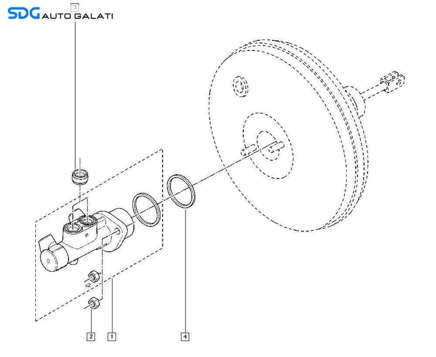Tulumba Vacuum Vacuum cu Vas si Pompa Lichid Ulei Servofrana Servo Frana Renault Clio 3 2005 - 2014 Cod 8200249245B 8200249245 [C3658]