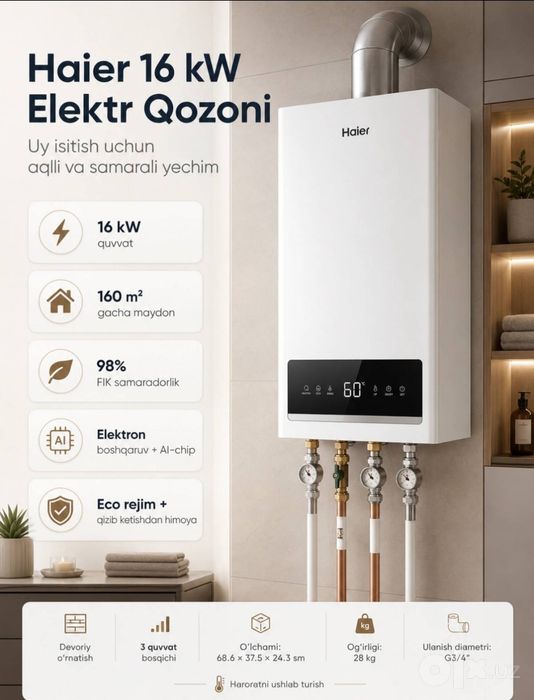 Elektr kotel Haier Kotel Kotyol котел кател отопления котлы со склада