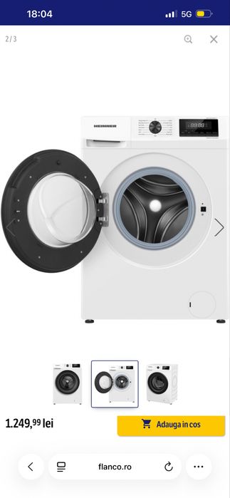 Masina spalat heinner  cu garantie inca 16 luni