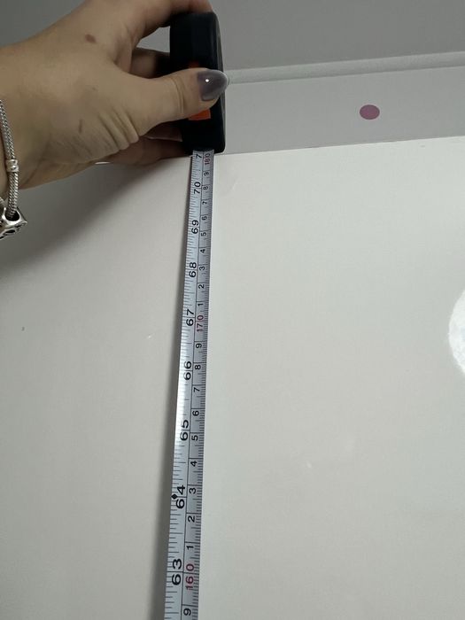 Гардероб 80/180 бял гланц