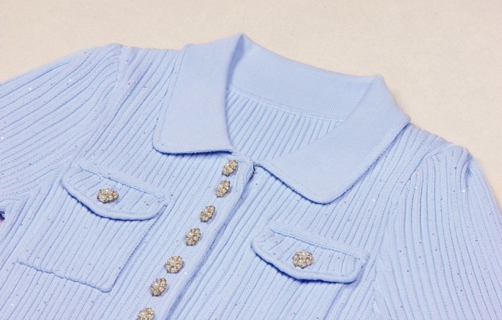 Дамска Рокля в Син Цвят