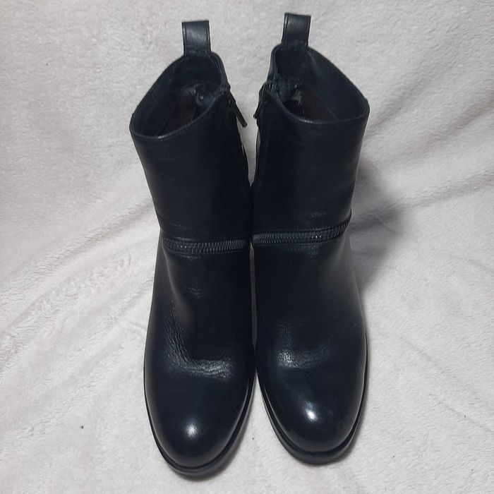 Ghete dama cu toc,piele naturala