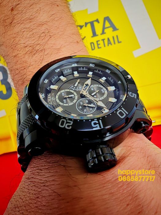 INVICTA Full Metal black Light 52 mm, Инвикта нов ръчен часовник