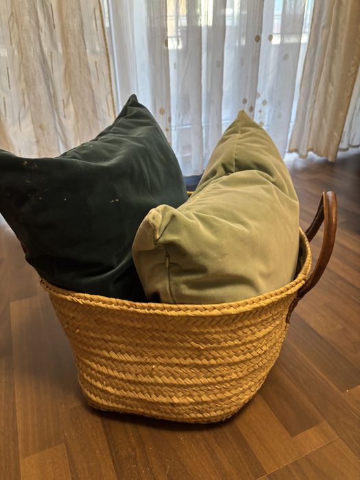 Cos cu doua perne decorative catifea