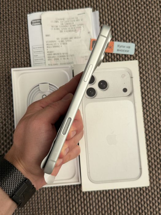 КАТО НОВ‼️iPhone 17 Pro Max Silver•24м ГАРАНЦИЯ 256Gb*ЛИЗИНГ TBI BANK