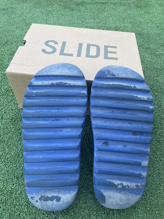 adidas yeezy slides azure