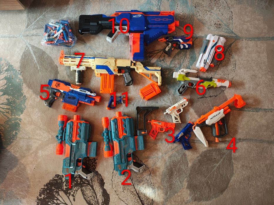 Pistoale | NERF | de jucarie Elite Pro Infinus Jolt Stryfe Phoenix Retaliator