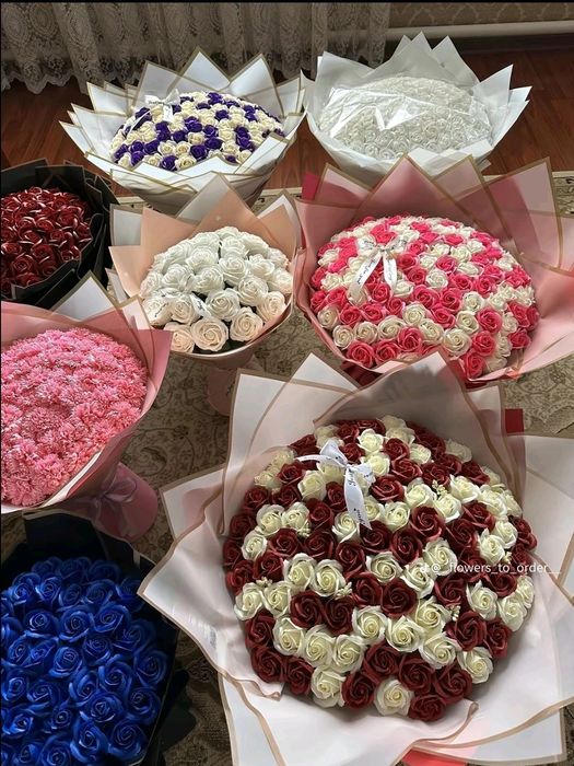 Вечный розы 51шт на 8март