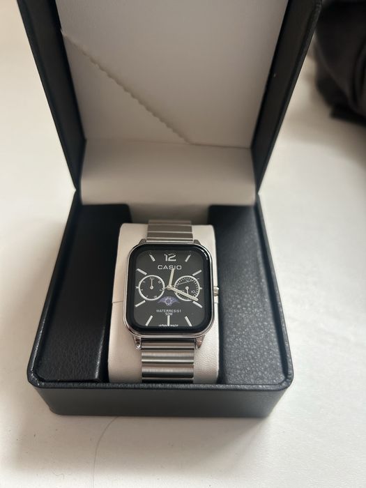 Часы Casio мужские, б/у, нержавейка