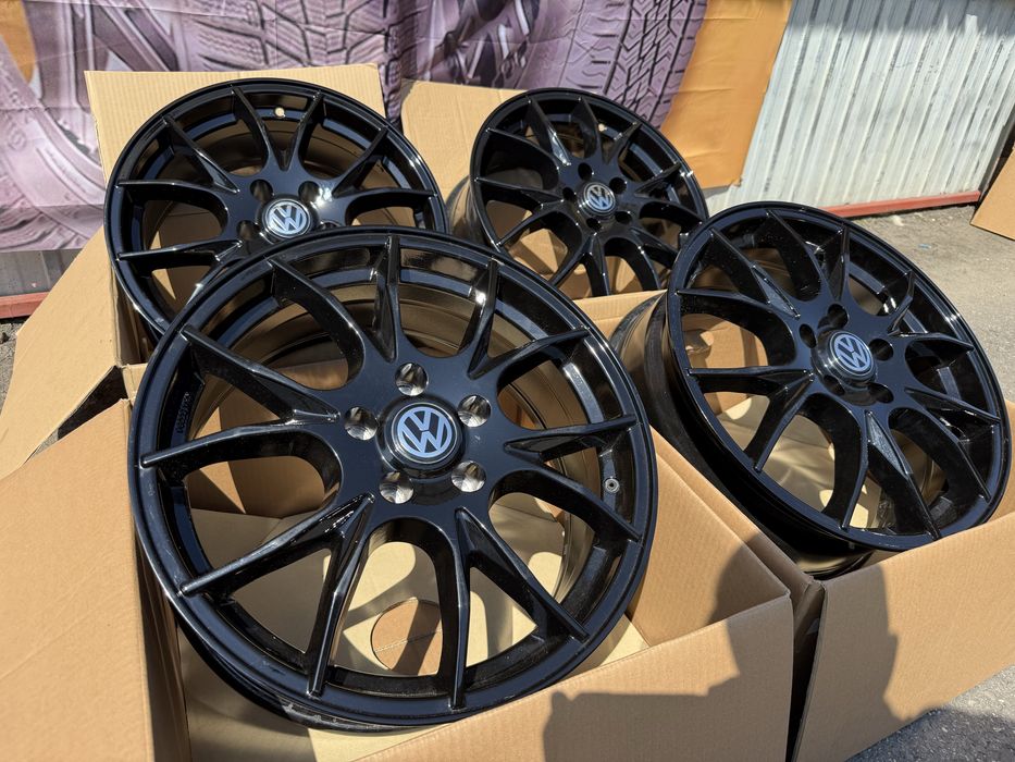 jante aliaj noi Full Black R17 5x112 VW TIGUAN Golf Passat Jetta