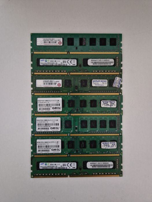 Озу ddr3 4gb, 8gb