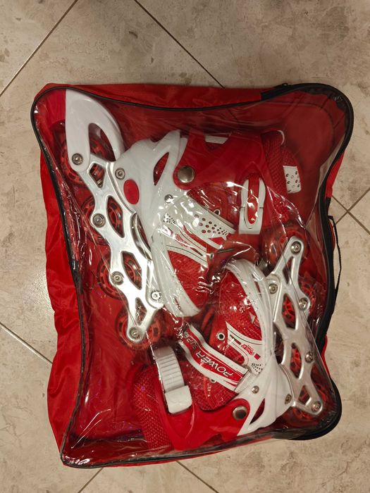 Скейтборд Спайдърмен и Регулируеми Светещи ролери Bodyflex S 31-34,нов