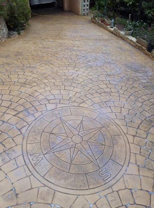 Beton amprentat durabil elegant si rezistent