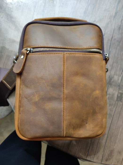 Сумка мужская, кожаная.