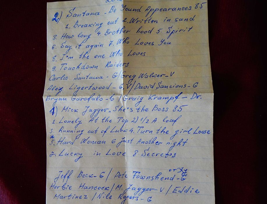 BASF аудиокасета със Santana и Mick Jagger.