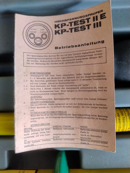 Tester Voltaj 10-20 KV