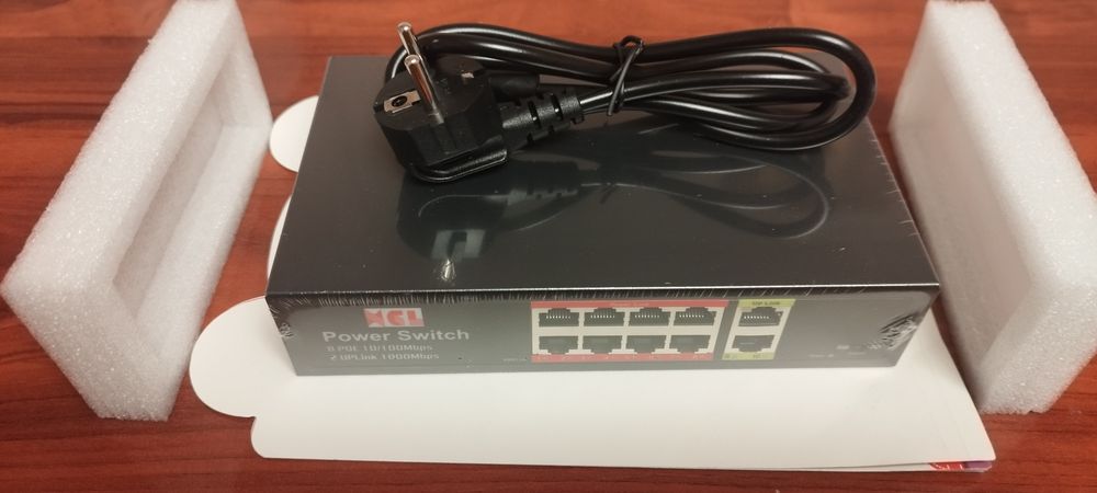 POE switch 8 port +2 port Gigabit