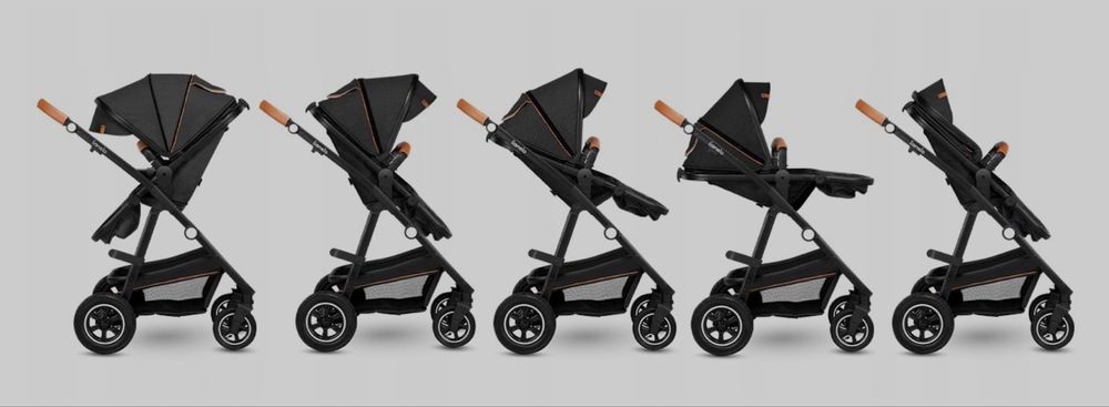 Carucior 4 in 1, Lionelo Amber,  cu scoica auto testata ADAC, baza isofix