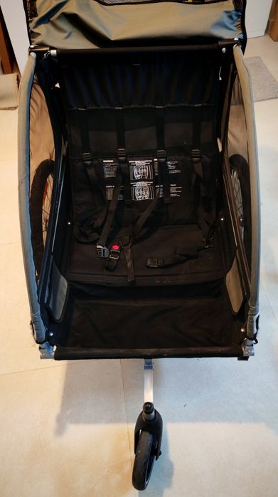 Remorca transport copii bicicleta si manual