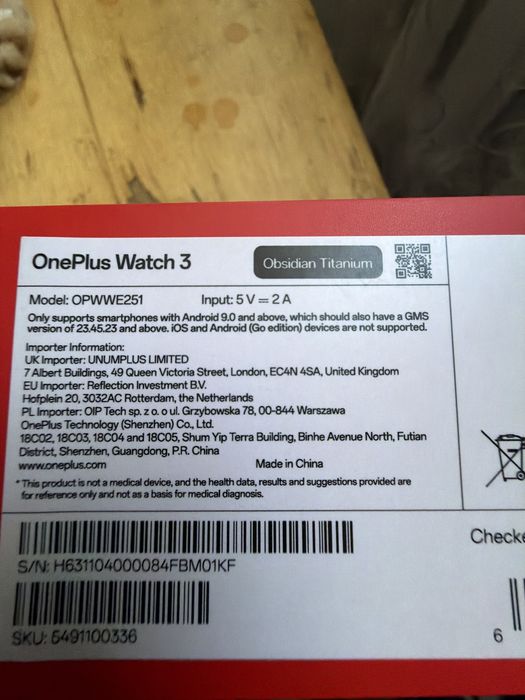OnePlus Watch 3 продам. Почти новые.