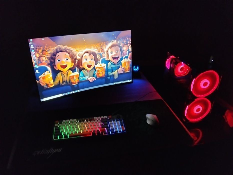 Gaming Pc 1660 Super Ozu 2x8 3200Mhz Manitor 27 Curved Pixel Ips M2