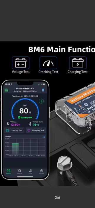 Modul blutut  bateri agm/lifepo4/gel/etc.