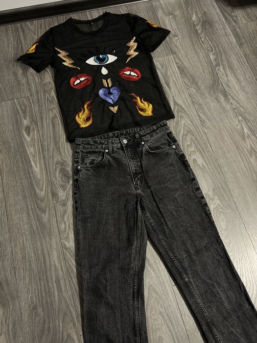 Дънки, боди, риза подарък