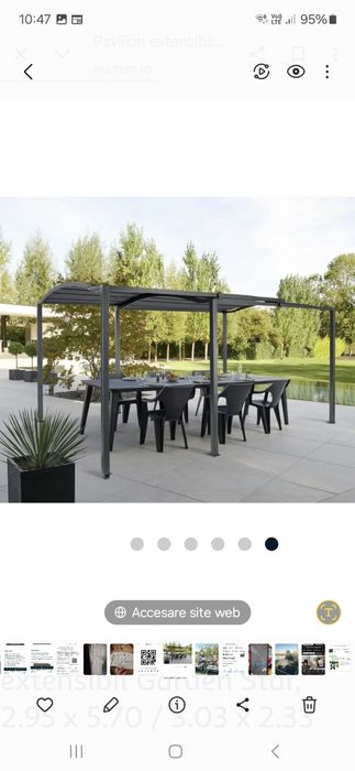 Pavilion extensibil ptr curte sau terasa NOU OFERTA SCHIMB .