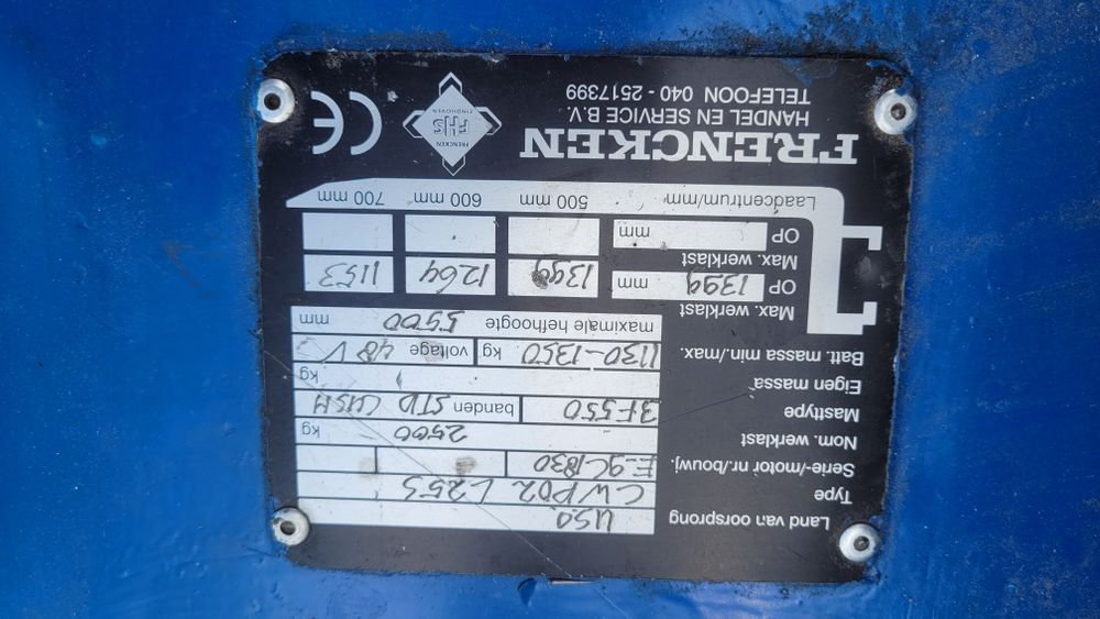 stivuitor electric 2.5 tone 5.5 m inaltime ridicare electrostivuitor nissan