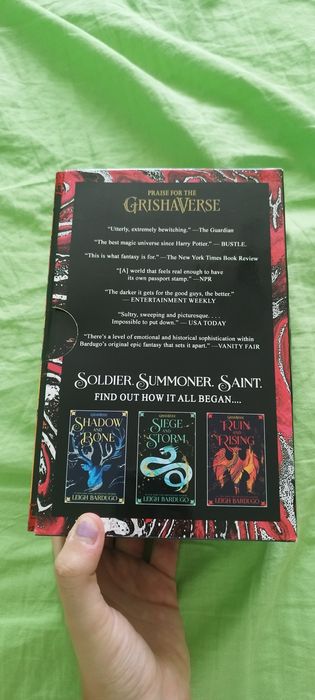 Shadow and bone trilogy by Leigh Bardugo
