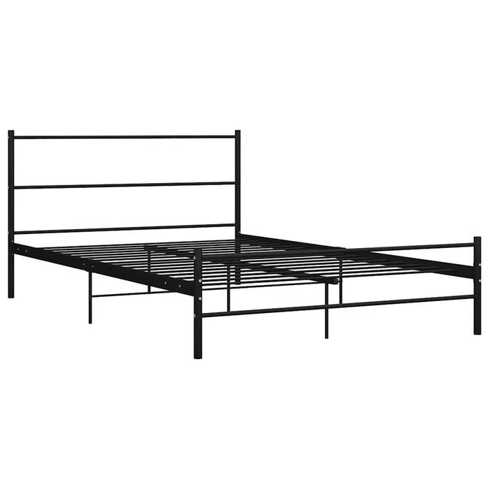 Cadru de pat metalic negru 160x200 cm vidaXL