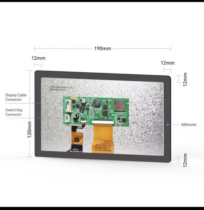 Ecran/Display  touchscreen  7.0” v19 pentru bms Jk