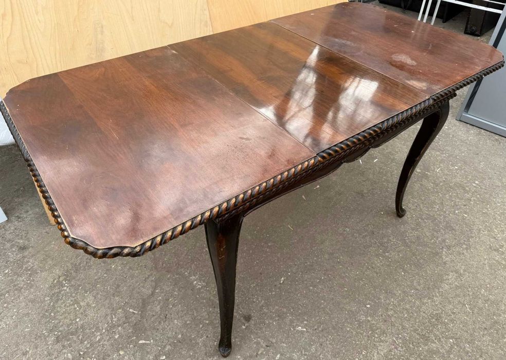2 buc Masa Vintage Extensibila Stil Rococo; Masa cu blat 122x86 cm