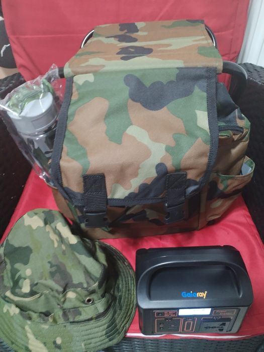 2.1Rusac scaun chemping +powerbank 100w w Lifepo4 +sapca +++