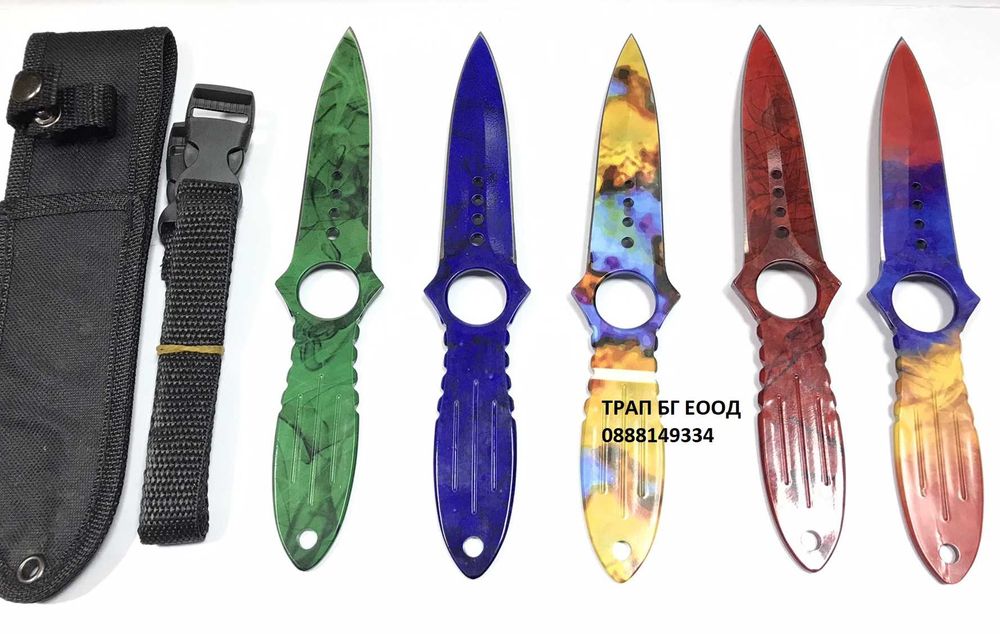 Ножове  за хвърляне CS GO Skeleton Knife CS-GO Кама нож Кунай